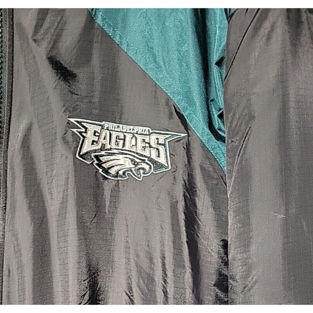 Vintage Philadelphia Eagles Unique Sports Gen Reversible Jacket Mens XL 1990s - Picture 3 of 10